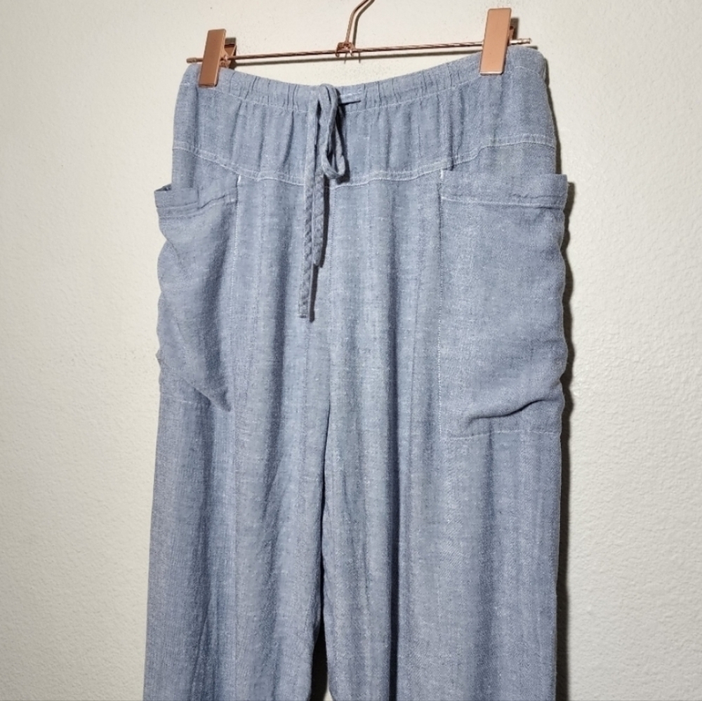 Rails Darby Linen Blend Pants in blue Size Medium - image 5